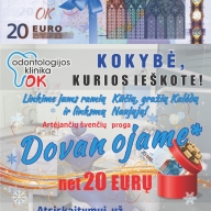 Didžiausių metų švenčių proga - nuoširdūs sveikinimai ir net 20 EUR dovana kiekvienam!